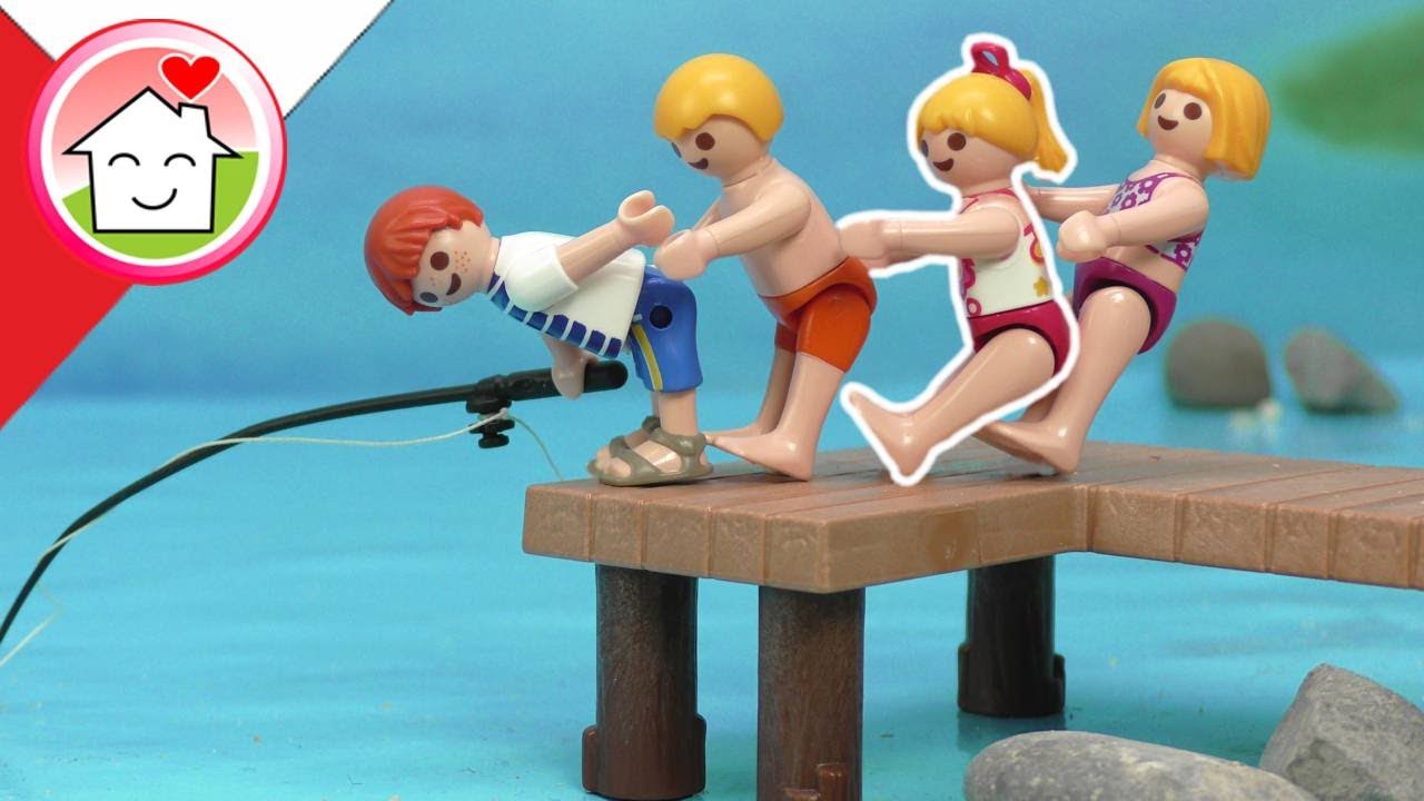 Playmobil po polsku Szkolna wycieczka nad jezioro - Rodzina Hauserow