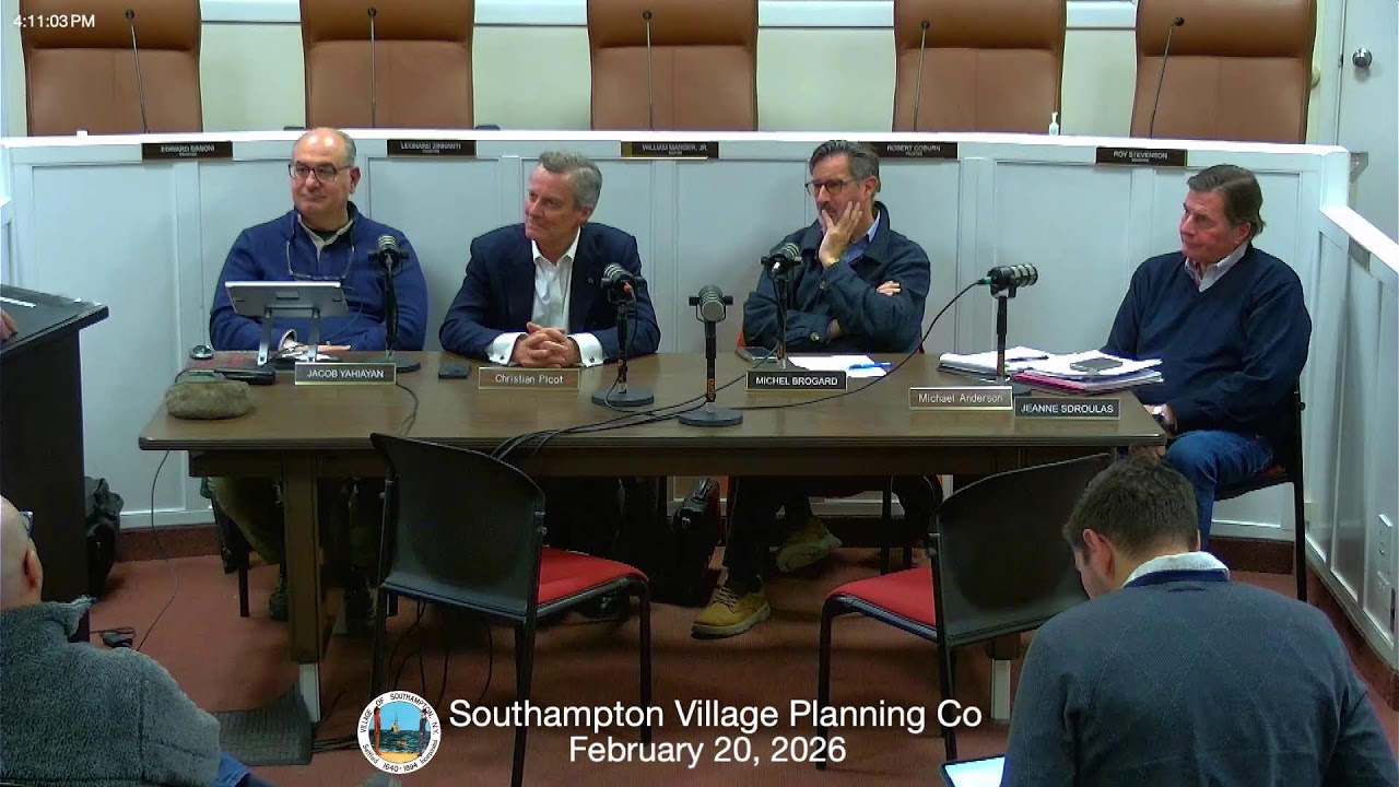 Southampton Village Planning Co February 20, 2026