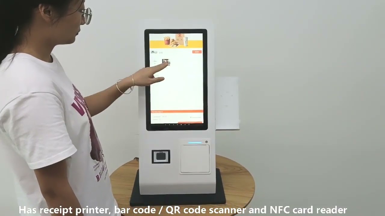 15.6 Inch Countertop Capacitive Touch Screen Bill Payment Machine