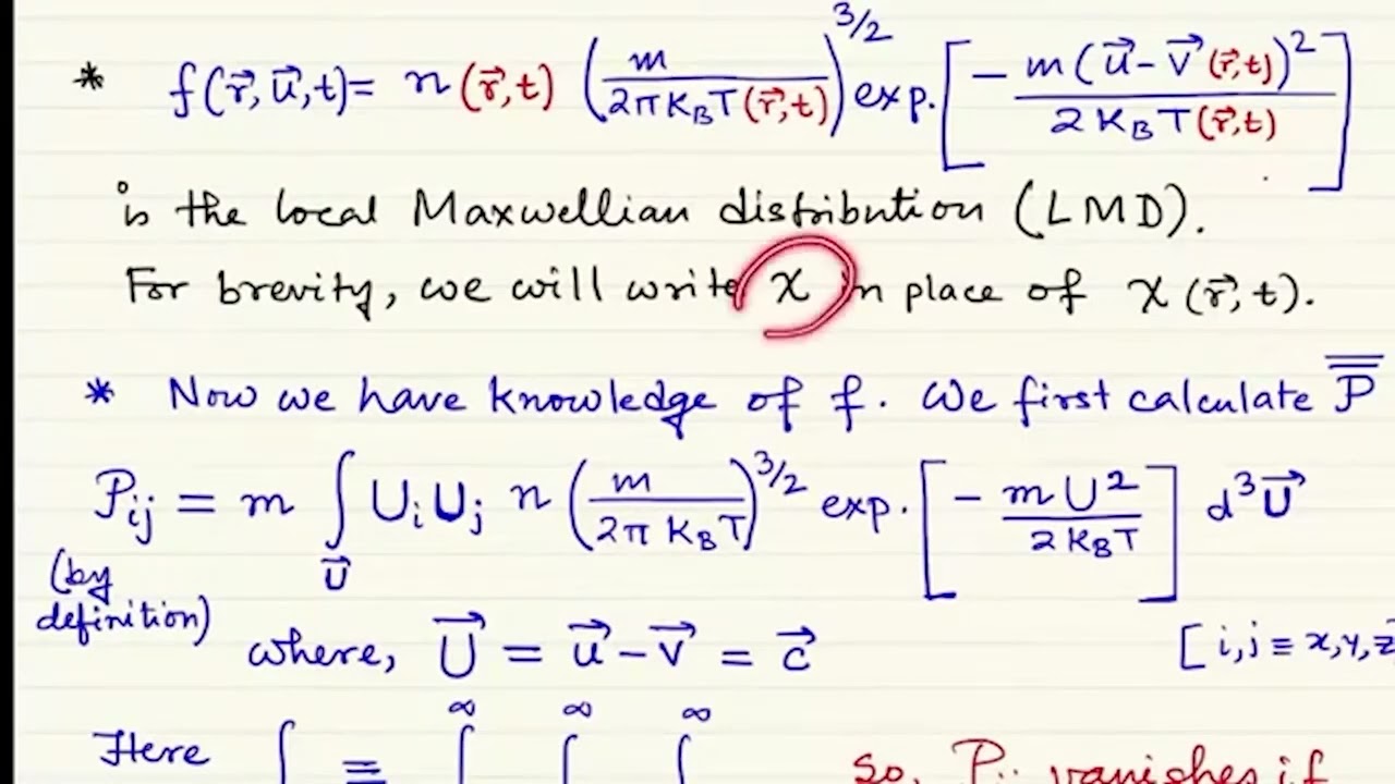 Derivation of ideal fluid equations #swayamprabha