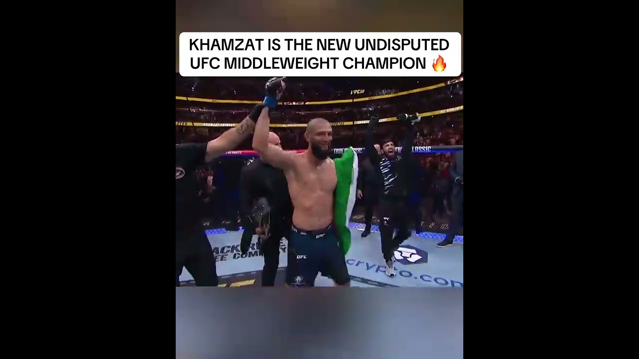 Khamzat is the new middleweight champion 🔥#UFC319