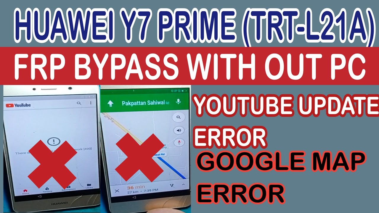 Обход FRP для Huawei trt-l21a / Обход FRP для Huawei y7 prime 2017 / YouTube не работает