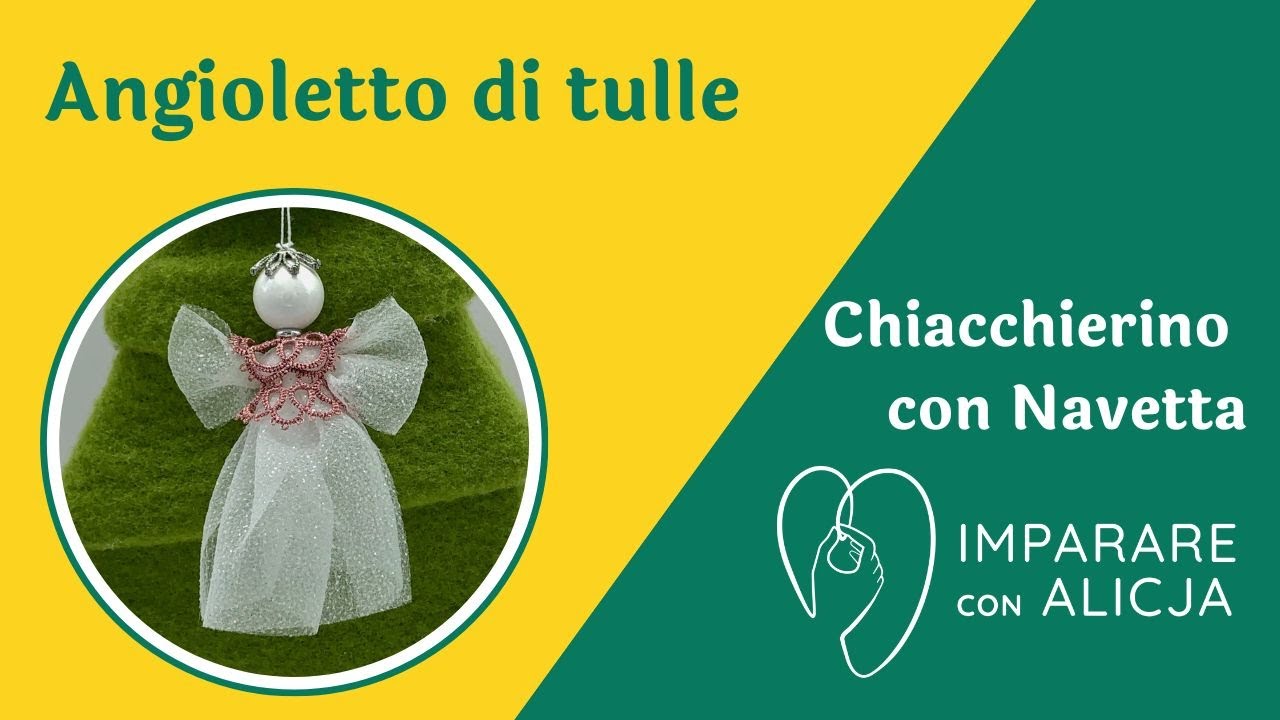 Angioletto di tulle col vestito a chiacchierino