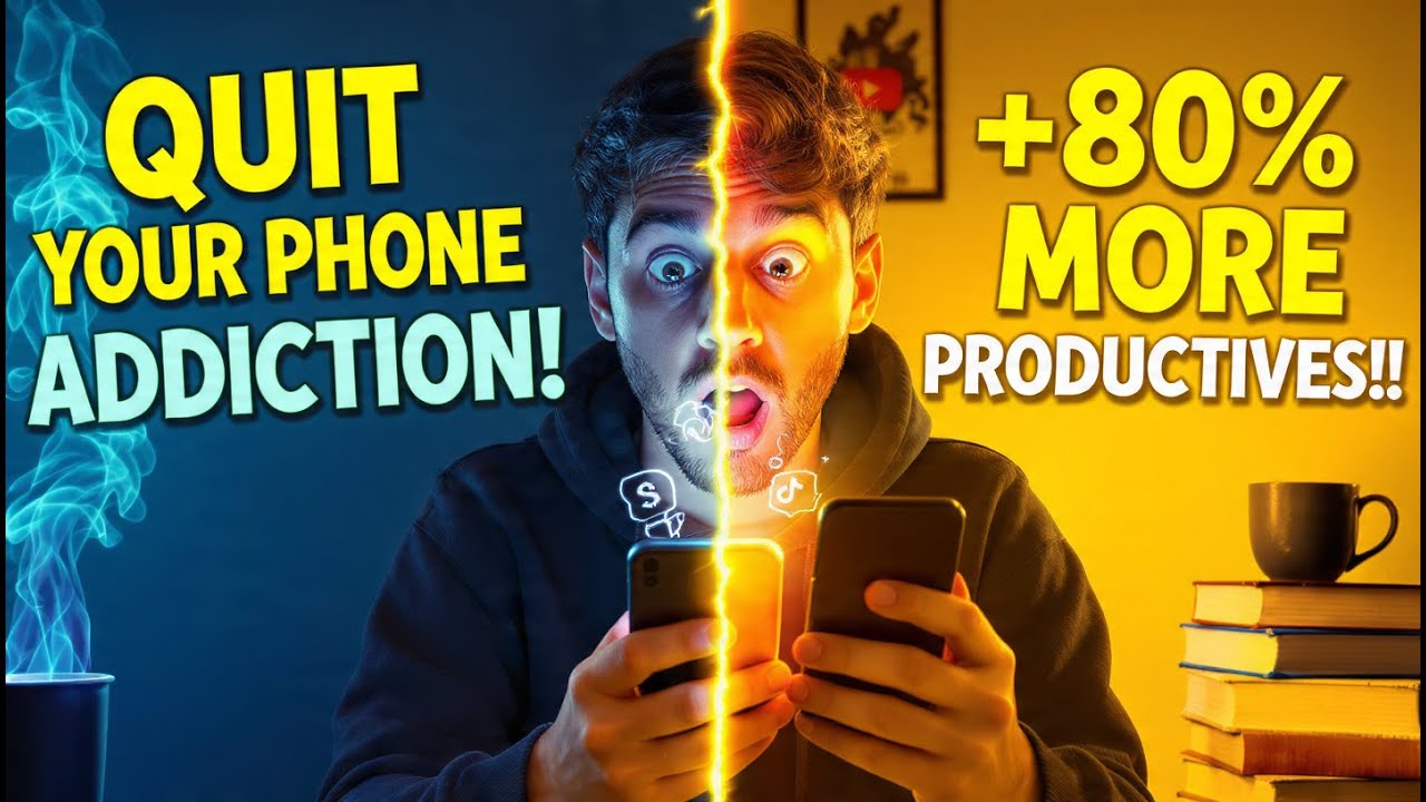 10 Proven Ways to Break Phone Addiction and Boost Your Productivity by 80% | Master Self-Discipline