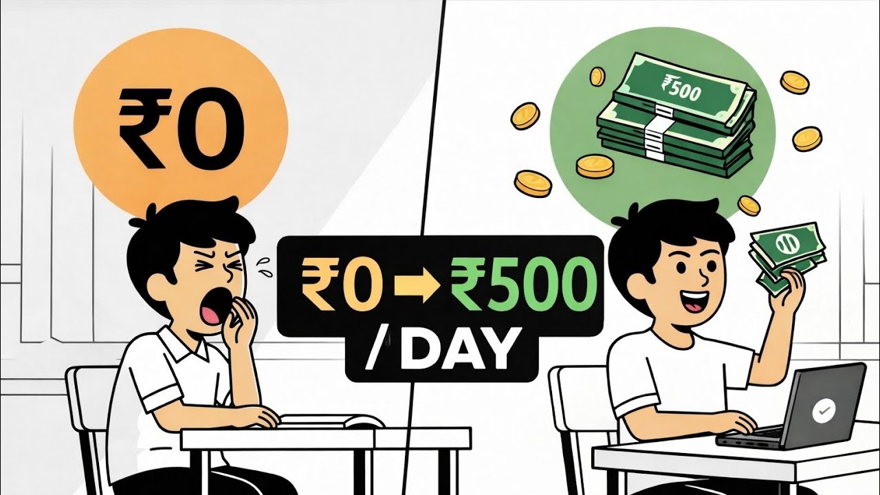 How Students Earn ₹500/Day Online | No Investment, Real Work