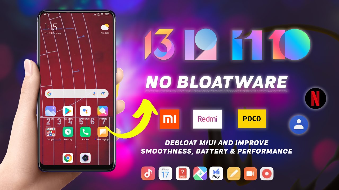 Remove BLOATWARE from ANY XIAOMI PHONE! (Without Root) | DeBloat MIUI and Improve Smoothness