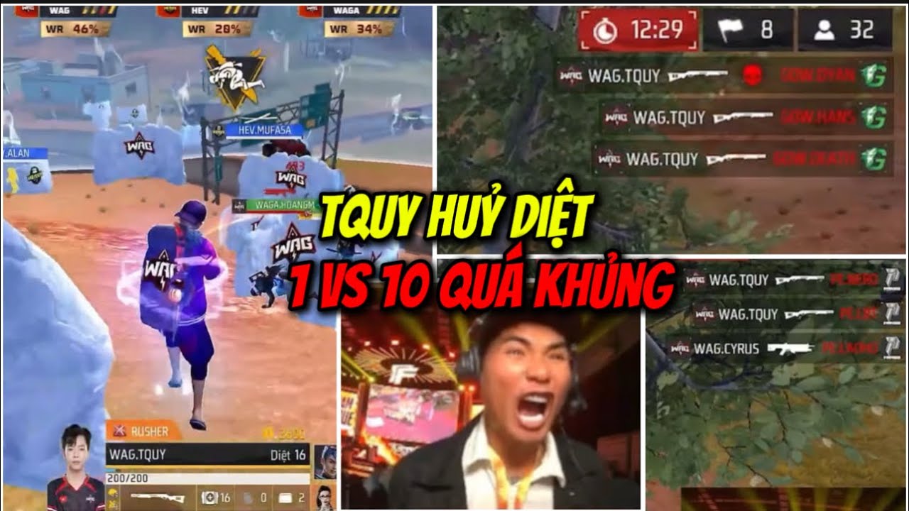 BÁC GẤU BÙNG NỔ KHI TQUY HOÁ QUỶ 16 ELIMS 1 VS 10 PE VÀ GOW QUÁ KHỦNG KHIẾP.