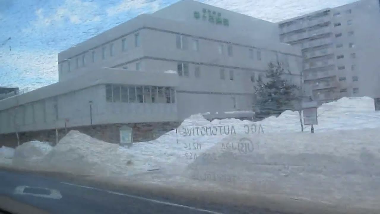 ジェイ・アール北海道バス　新110・新さっぽろ大曲線（柏葉台団地→新札幌駅）　ライブヒルズ南～上野幌ベニータウン～新札幌駅　北海道札幌市清田区、厚別区　右側車窓　2023年2月