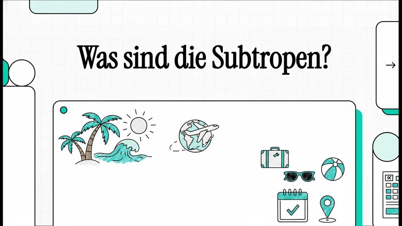 Was sind die Subtropen? | EINFACH ERKL&Auml;RT
