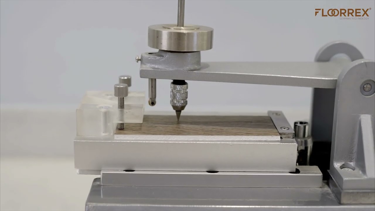 Scratch Resistance Test for LVT (SPC) Flooring Wooden Tiles By Floorrex