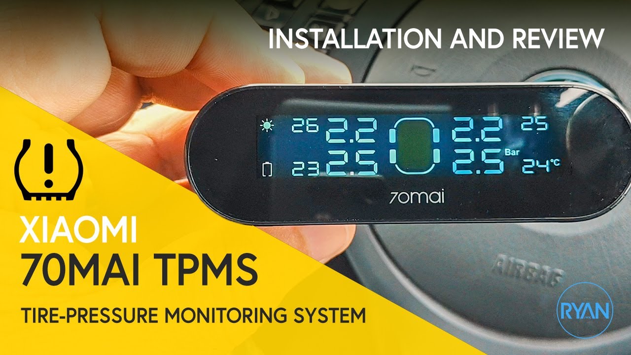 Xiaomi 70mai TPMS Tire-Pressure Monitoring System - Installation and Review (2019)