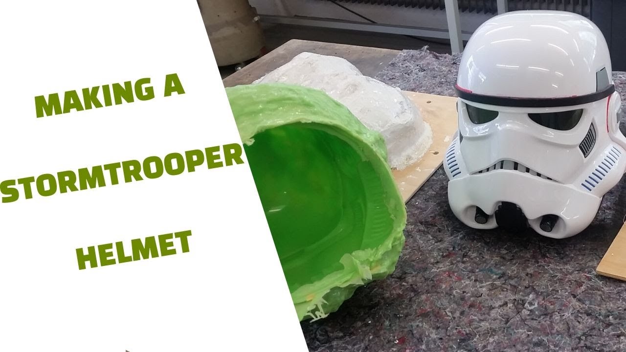 How to make a Star Wars Stormtrooper helmet brush on mold and casting