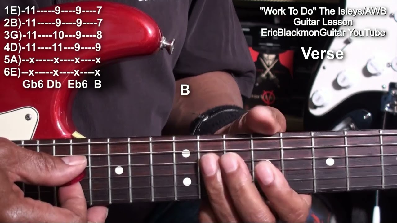 РАБОТА, КОТОРУЮ НУЖНО СДЕЛАТЬ: Урок игры на гитаре для Isley Brothers / Authentic White Band @Eri...