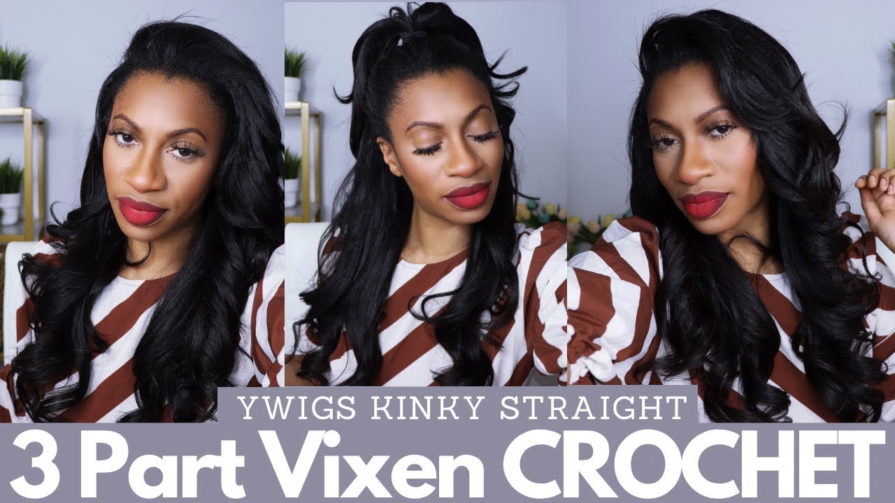 It doesn’t look like crochet - 3 Part Vixen, Kinky Straight Human Hair Crochet Install ft. YWIGS
