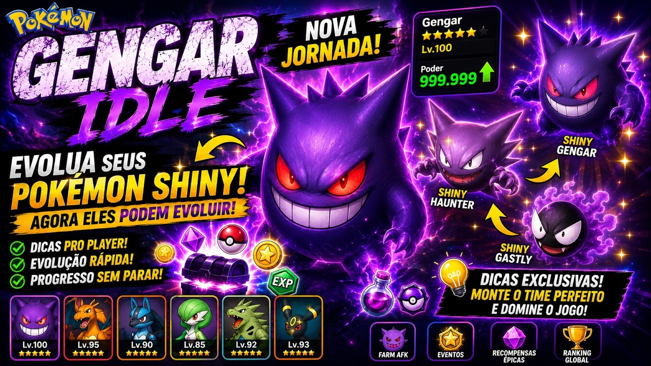 GENGAR IDLE NOVO JOGO  DICAS PRA COME&Ccedil;AR COM RMT LIBERADO