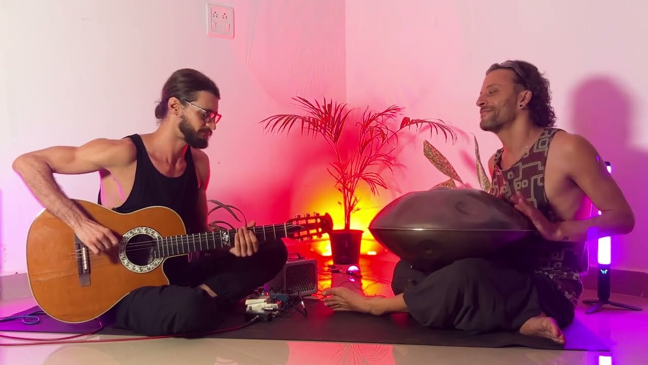 Handpan Music with Ovation Guitar and Hand Pan A2 Hijaz | JESUS IN ZEN - DAVIDE SWARUP