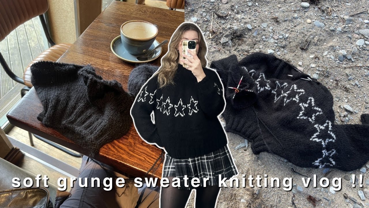 knitting a very tumblr coded sweater to get me through scottish winter…