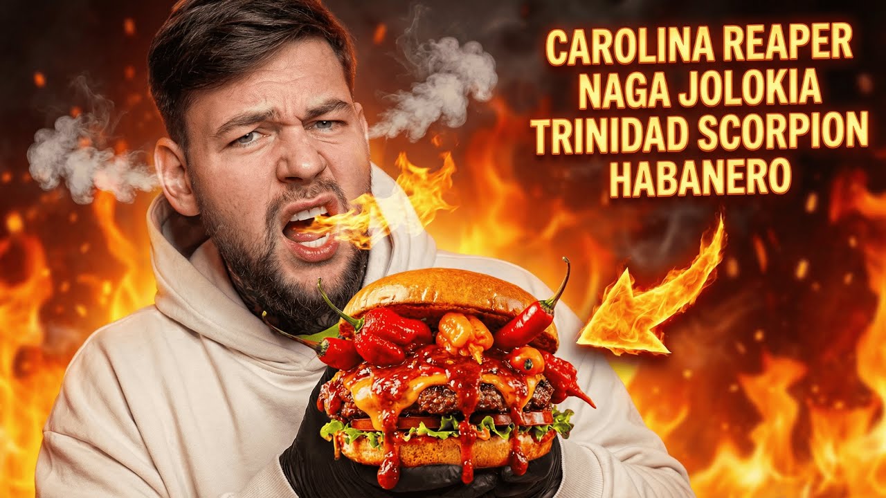 WSZYSTKIE NAJOSTRZEJSZE PAPRYCZKI ŚWIATA W BURGERZE! 🥵
