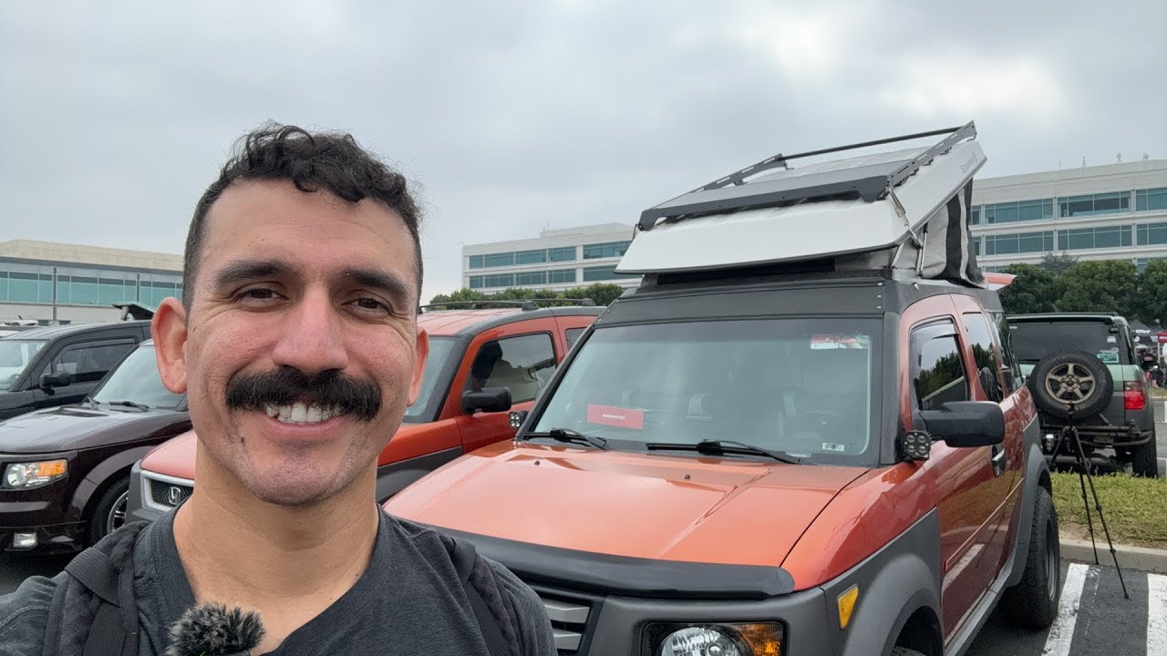 Honda Element meet at the Honda museum Live
