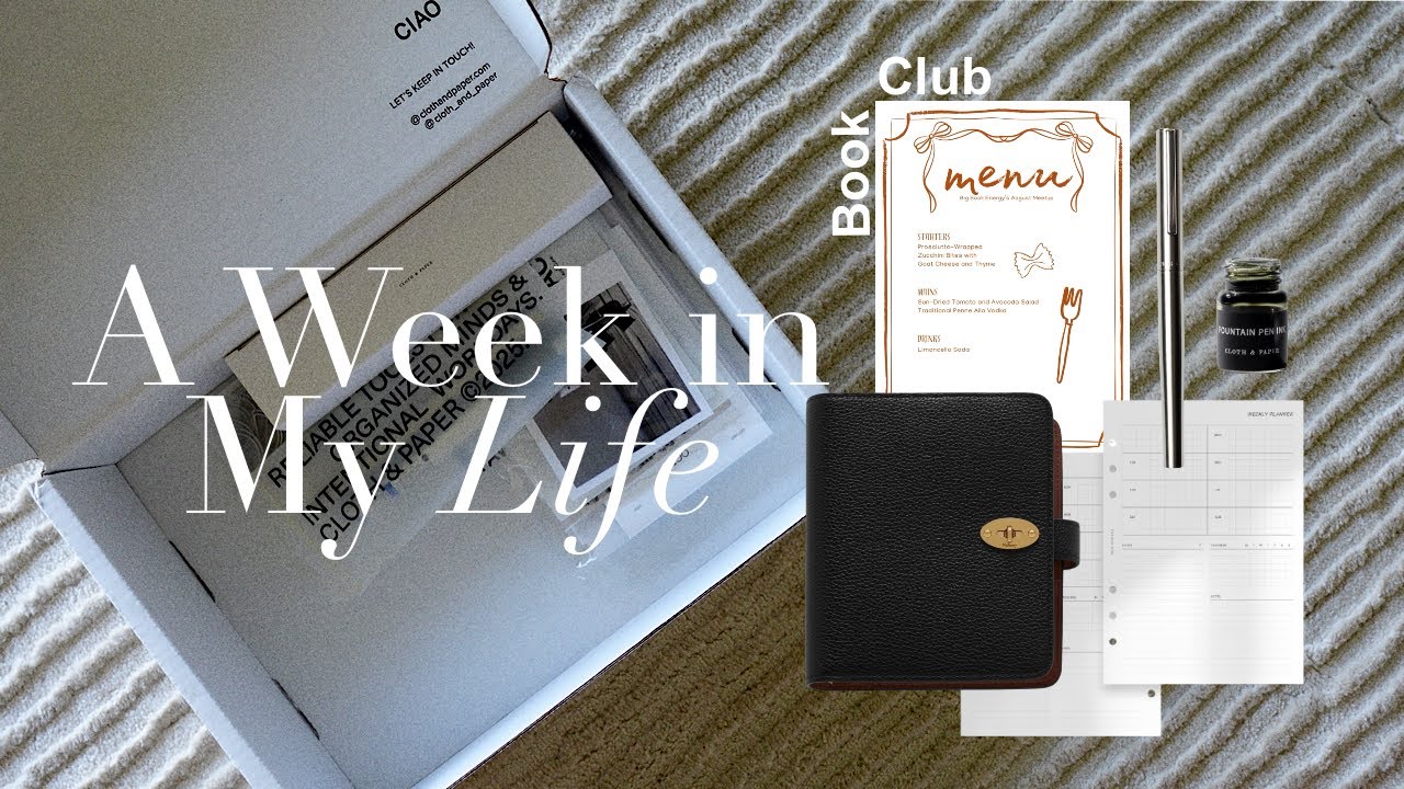A Week in My Life | Cloth and Paper Sub Box Unboxing, Cooking, Book Club, Meal Planning Inserts