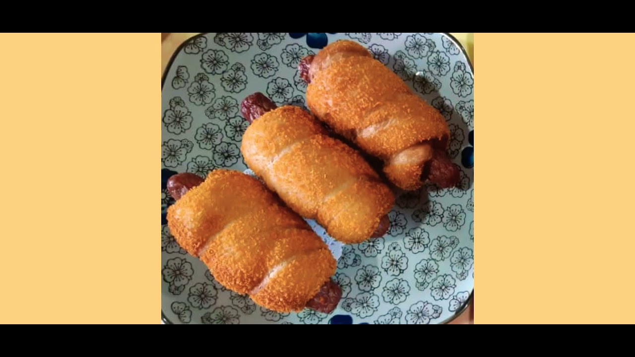 Bun Sosej Goreng Sedap & Mudah