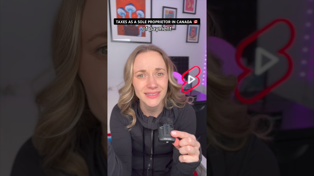 Paying Taxes as a Content Creator in Canada 🇨🇦 #canadianyoutuber