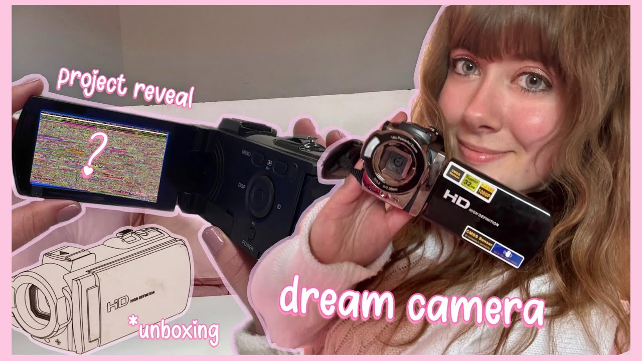 UNBOXING MY DREAM CAMERA ♡ Kimire Video Camera Camcorder Unboxing / First Impressions 90'S CAMCORDER
