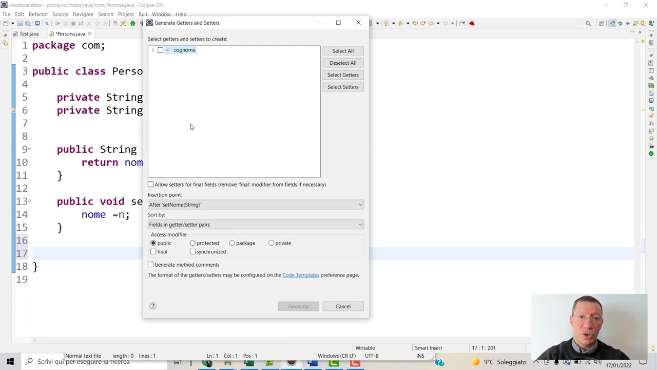 Incapsulamento In Java