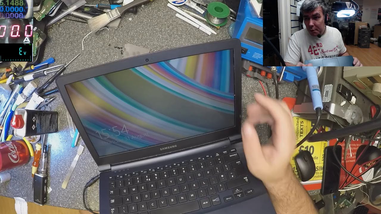 Samsung 905s laptop, water damage, motherboard repair