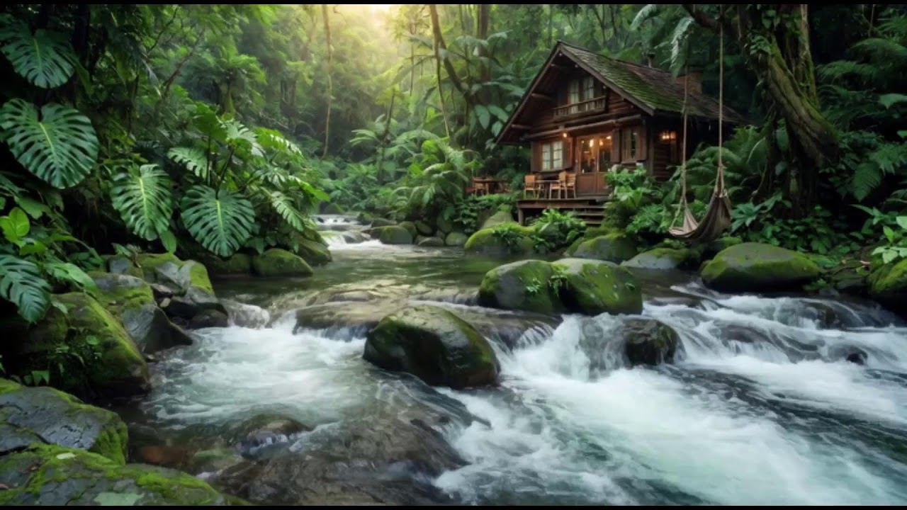 Calm Forest River Sounds | Relaxing Water Flow Nature White Noise for Deep Sleep