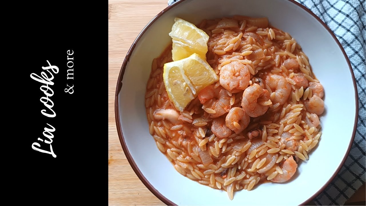 Νηστίσιμο Κριθαρότο με θαλασσινά | Lia Cooks GR
