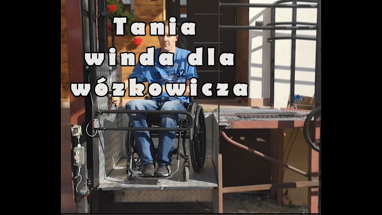 Tania winda dla niepełnosprawnych. Homemade lift.