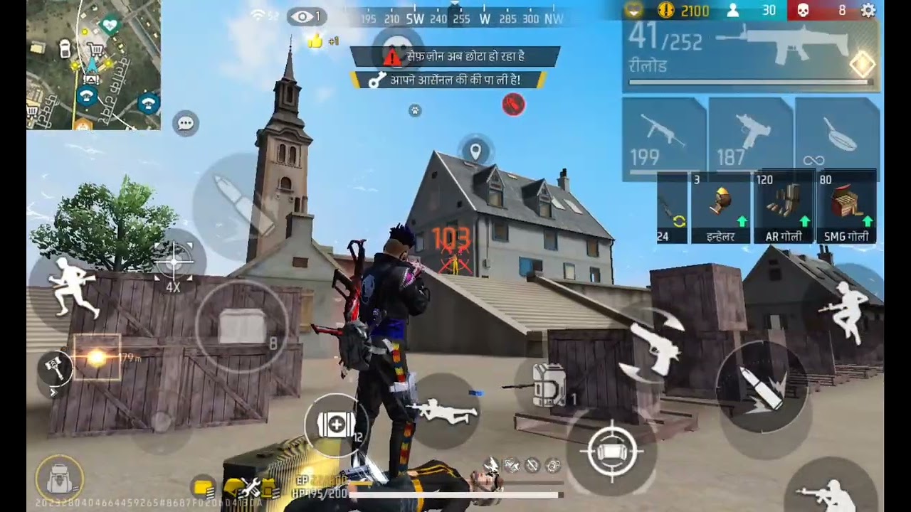 80% headshot rate || SCAR AND MP40 WITH 16 KILLS IN FREE FIRE 🔥 Please like and subscribe 👍❤️