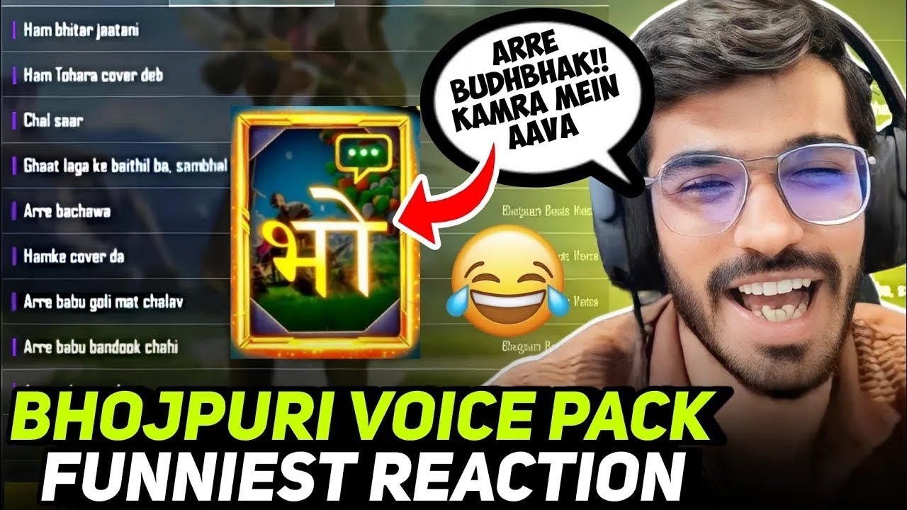 Snax Funny reaction 😆 on | New BHOJPURI Voice Pack🤣 | voice pack crate opening