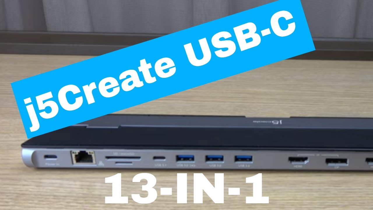 j5Create 13-in-1 USB-C Triple Display Docking Station