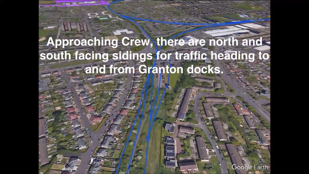 Caledonian Railway Flyby. Princes Street to Granton and Leith North