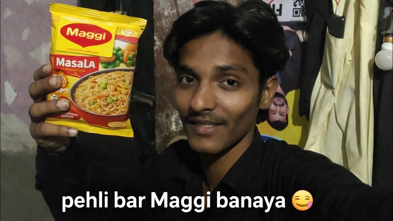 Pahli bar Maggi banaya hai 😋 || New Vlog 