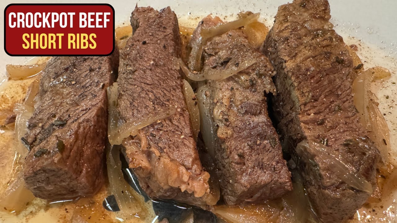 CROCKPOT BEEF SHORT RIBS ~ EASY DINNER IDEA!