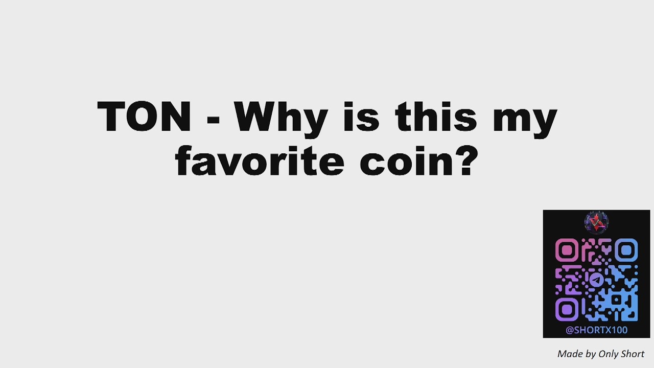 TON | Why is this my favorite coin? | Why am I expecting it to rise?