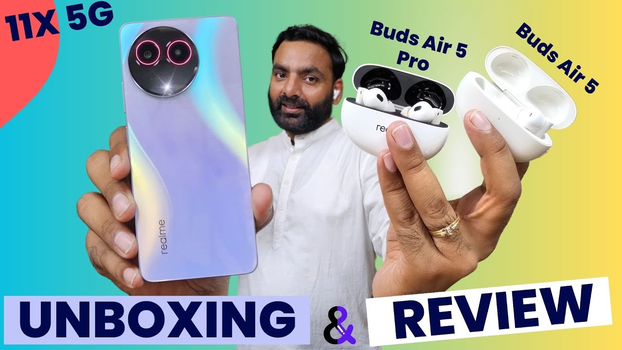 realme 11x 5G Unboxing & Review with Camera & BGMI Test | realme Buds Air 5 & Buds Air 5 Pro