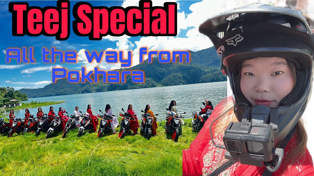 13 Lady Riders on the One Frame🫶🏻 || Teej Special || Organized by KTM Pokhara ||