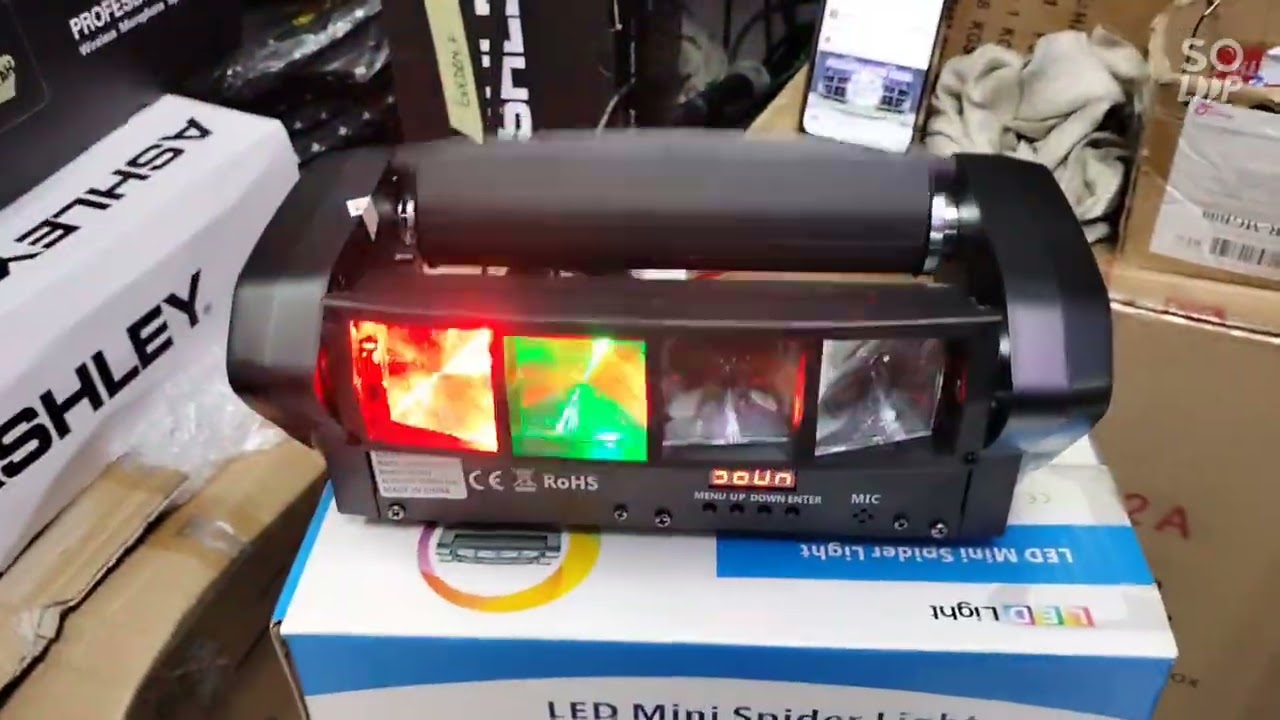 #lampudisco #lighting mini spider light LED  8 x 5 watt