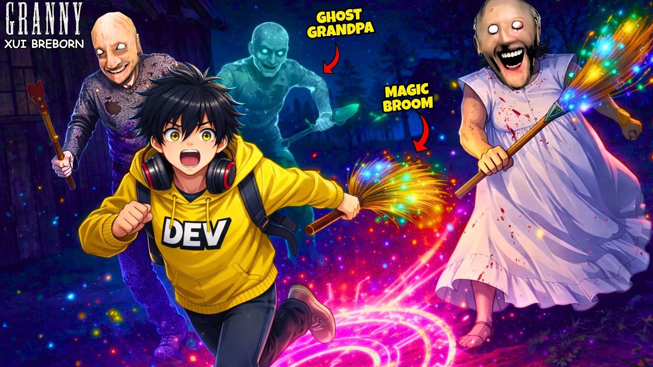 Granny Reborn With MAGIC Powers! 😱 | Slendrina Turns Into Ghost Grandpa