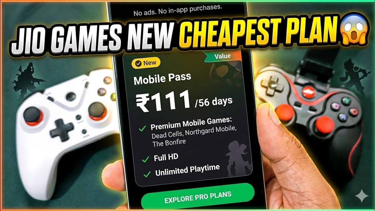 JioGames New Cheapest Mobile Plan 111 Rupaye Premium Mobile Game Pass || Jio Games Mobile pass