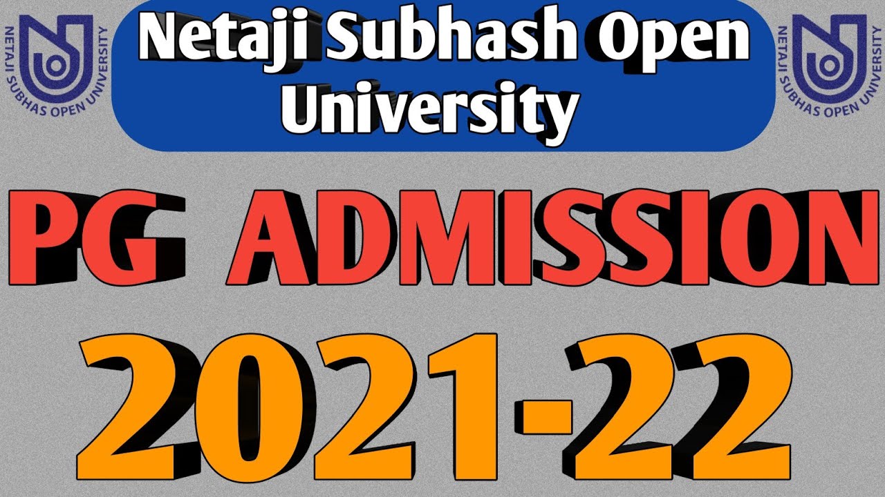NSOU PG Admission 2021-22 Related Details Information | NSOU PG Admission 2021