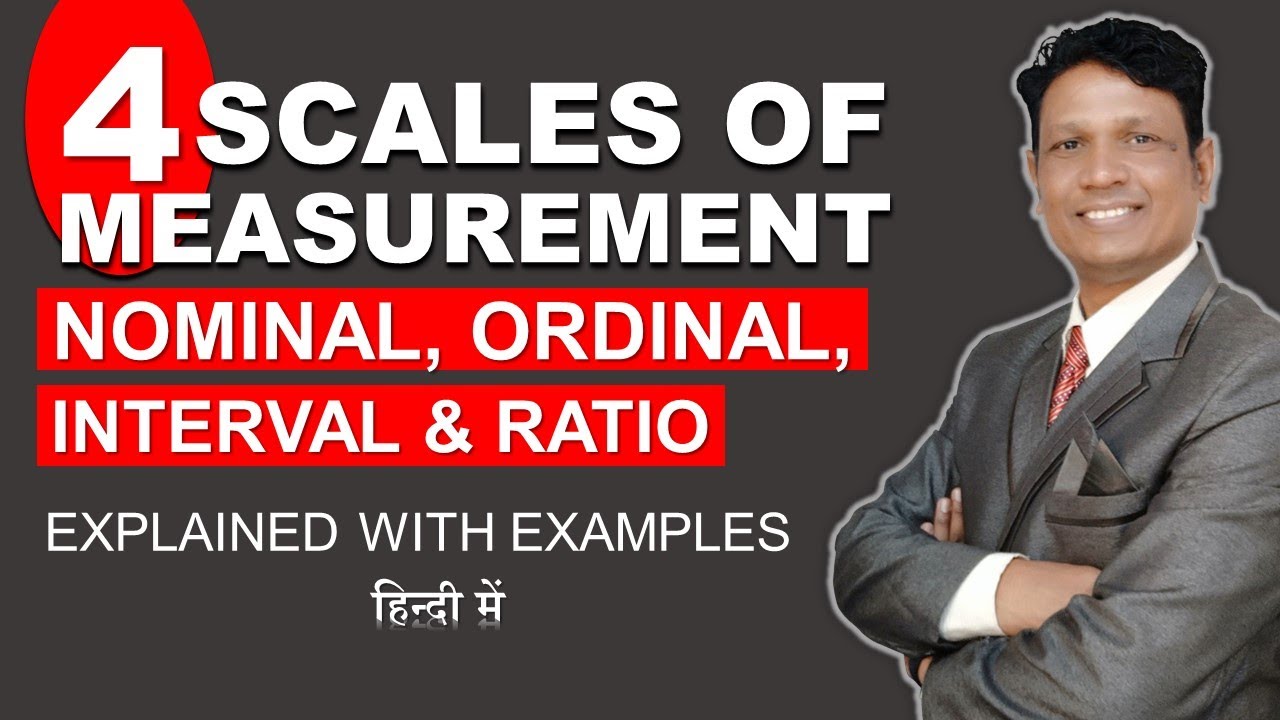 Measurement Scales in Hindi | Measurement and Scaling Techniques | Statistics | Research Methods