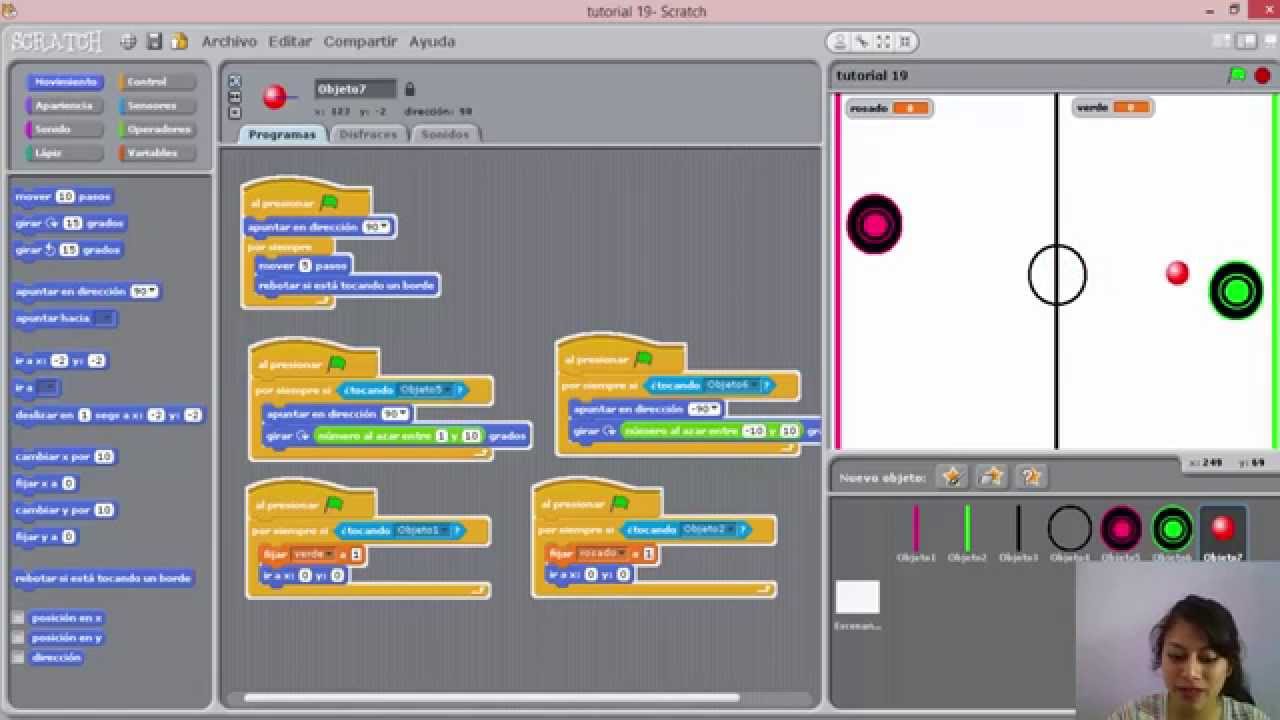 Tutorial #19 Scratch Como crear un juego basico ( Ping pong )