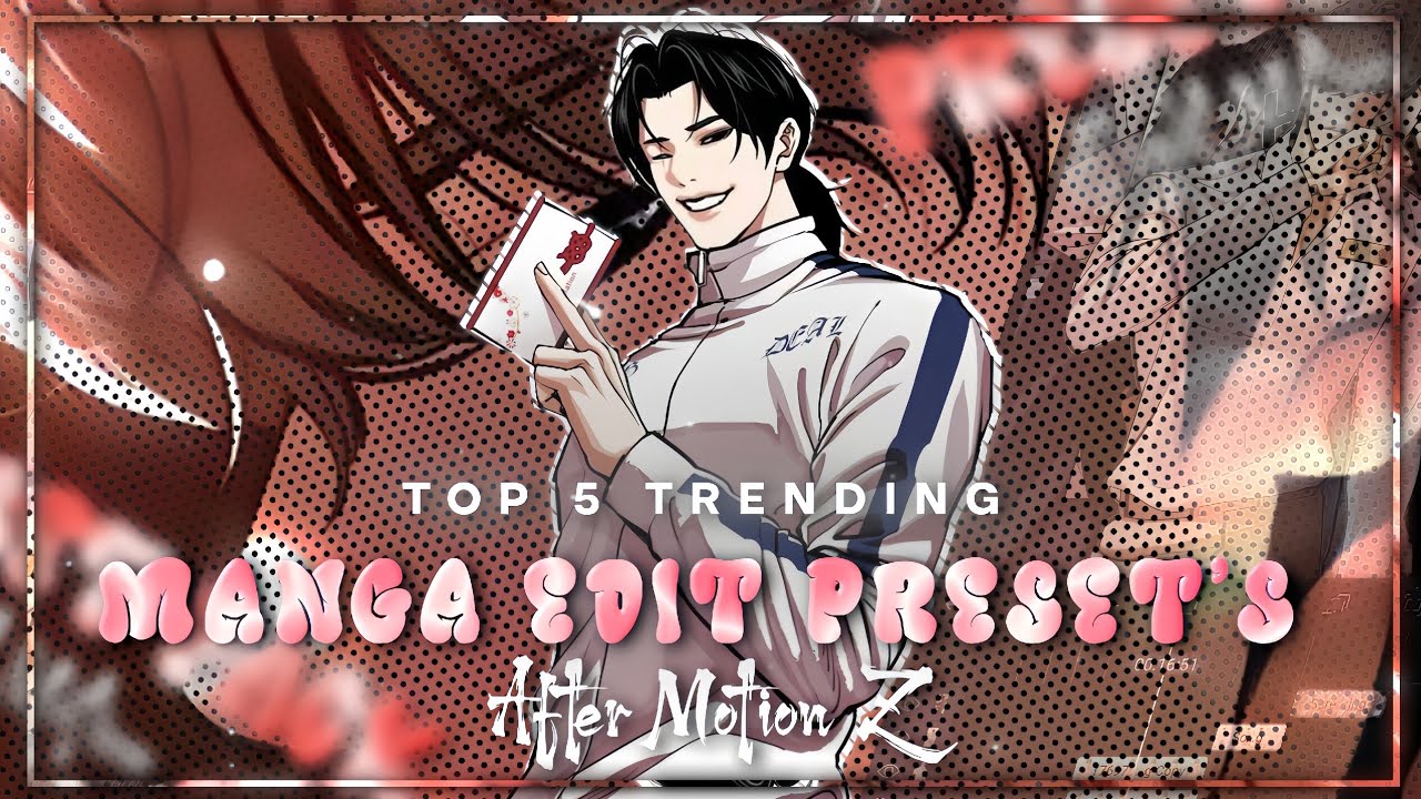 Top 5 Trending 🔥 Animanga Edit Preset's 🧩 | After Motion Z | @boruto_amz |[ XML + MATERIAL + SONG ]|