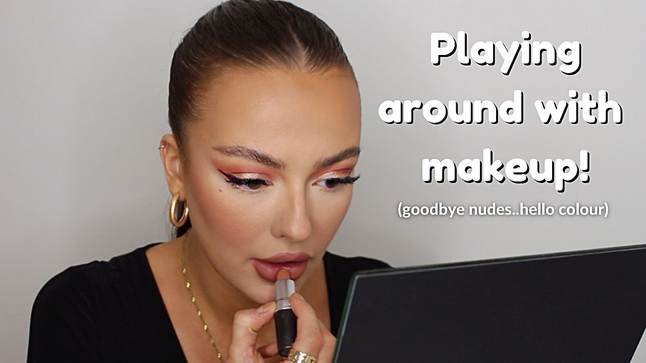 playing around with makeup (glam look) | chit chat | GEORGIA JADE TAGGART