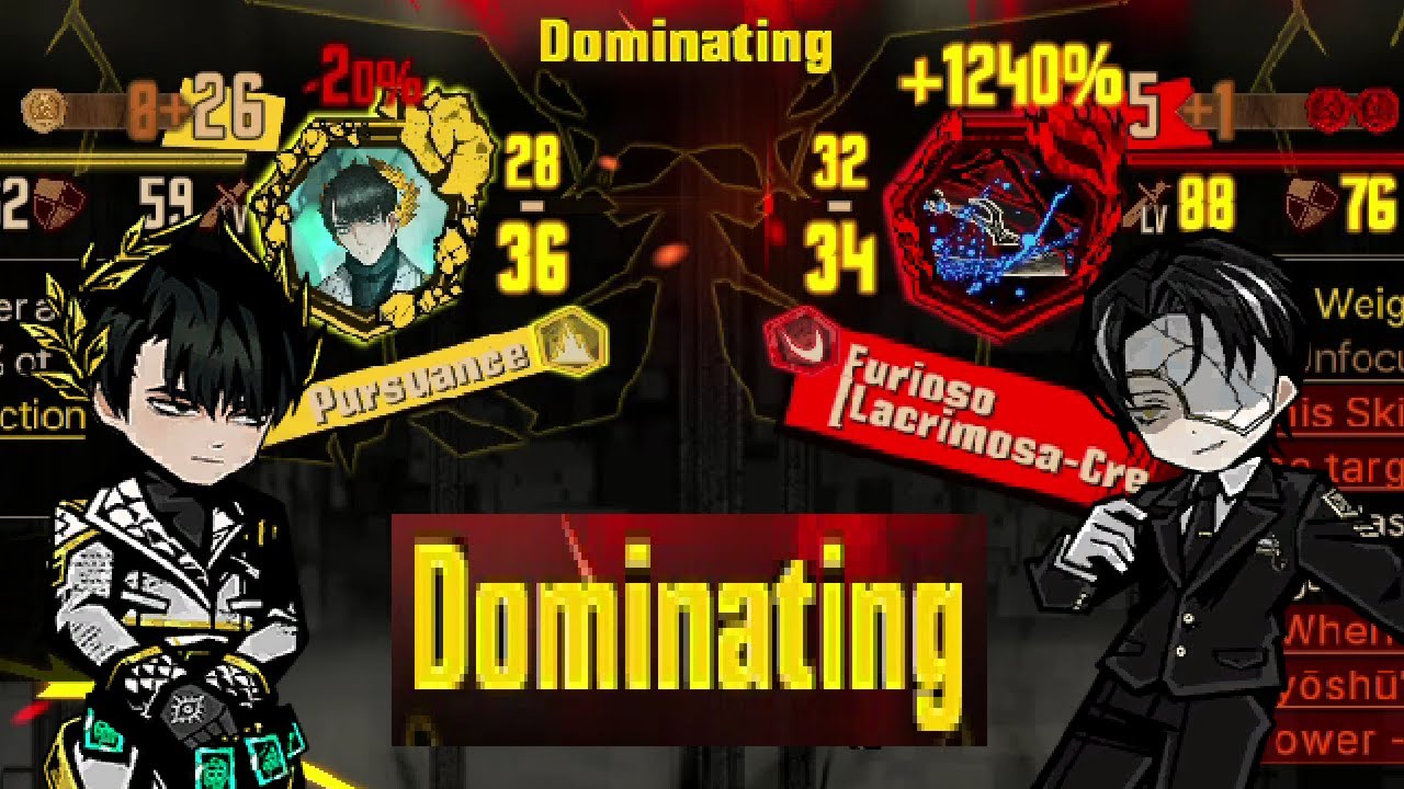[Limbus Company] Pursuance vs Furioso. Who Wins? | 9-50 Ammo IDs Run